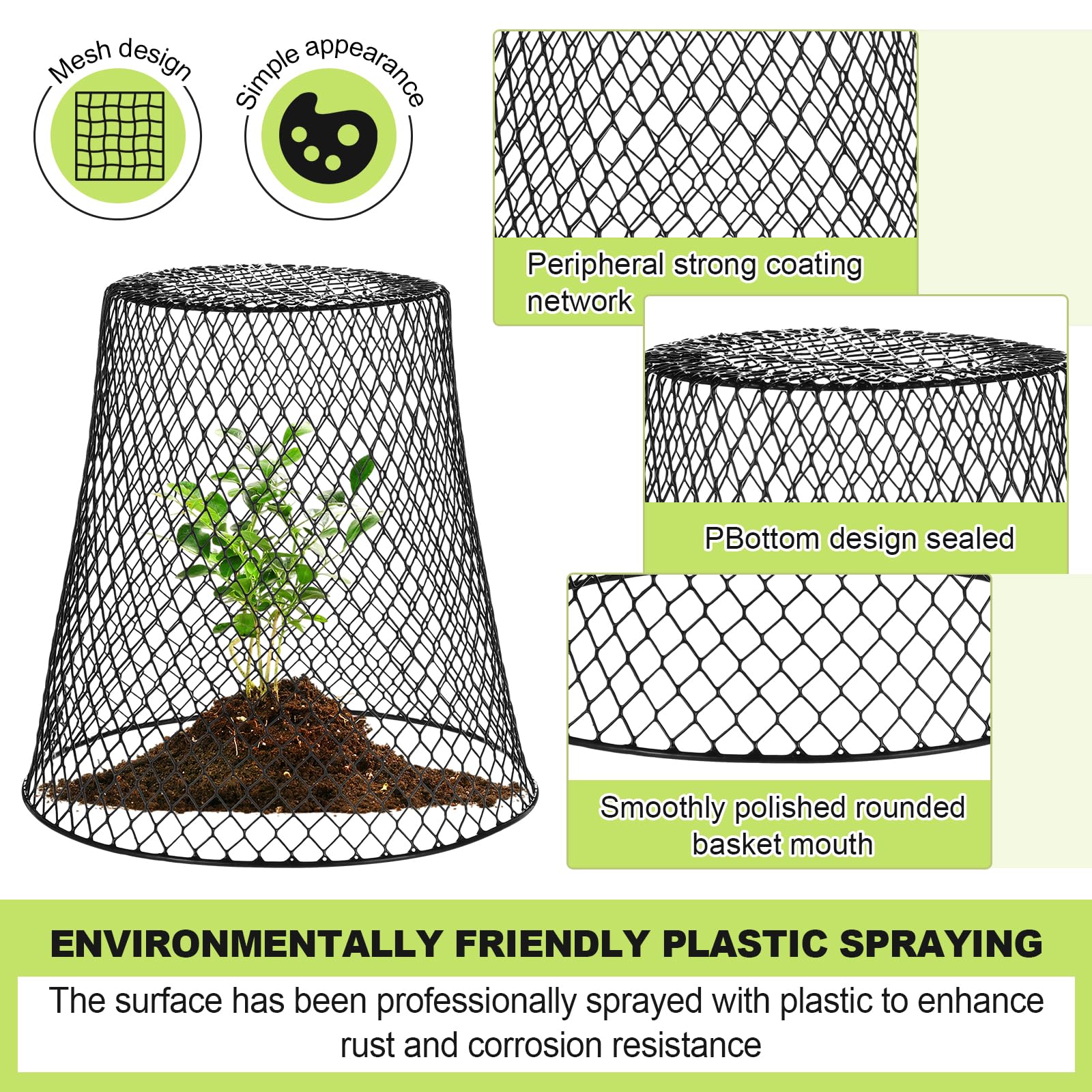 Giardino zeskant geplastificeerd kippengaas 1x10 m groen kopen? - tuincentrum