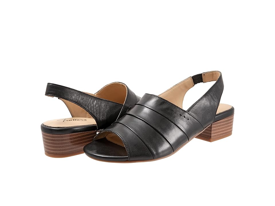 Trotters Nina (Black) Women's Shoes INTERNATIONAL SHIPPING