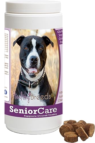 Healthy Breeds Pit Bull Senior Dog Care Masticables suaves 100 unidades