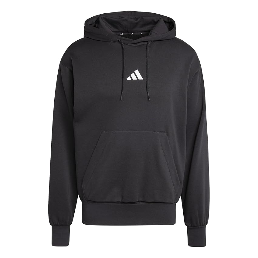 Adidas Homme Essentials FEELCOZY Fleece Hoodie, Black/White, M
