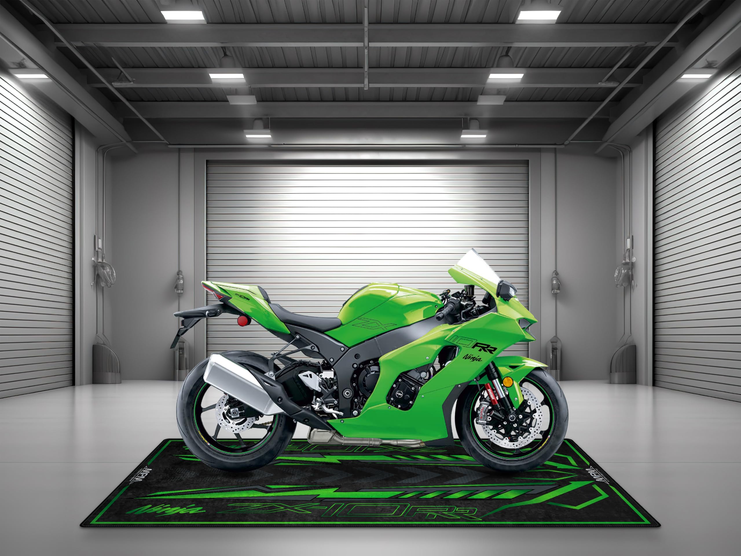 Amazon.com: wibeart Parking Mat for ZX-10RR Ninja Motorcycle Model