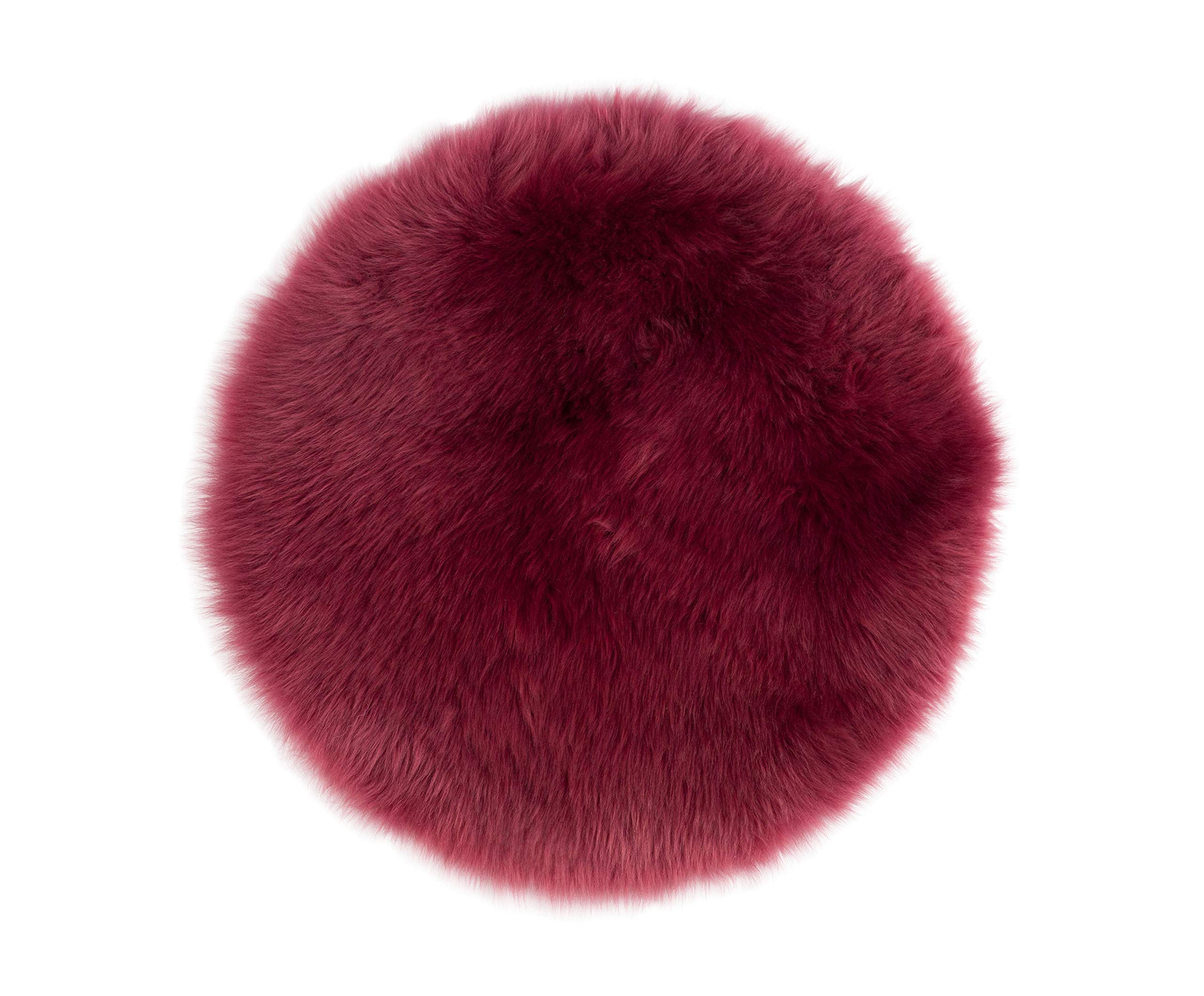 Gözze Real fur range made of sheepskin/chair cushion 38 x 38 cm/Berry