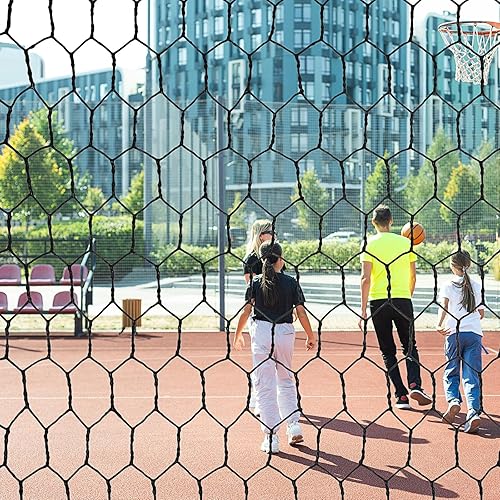 Miniatura 5 de SATINIOR 2 hojas de red de alambre de pollo para trabajos artesanales, malla de alambre hexagonal galvanizada (negro, 13.7 x 80 pulgadas)