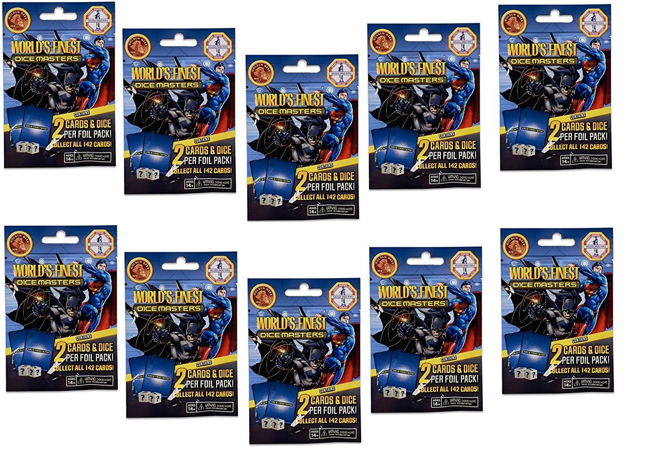 Dice Masters: World's Finest 10 (Ten) Foil Booster Packs : Toys & Games