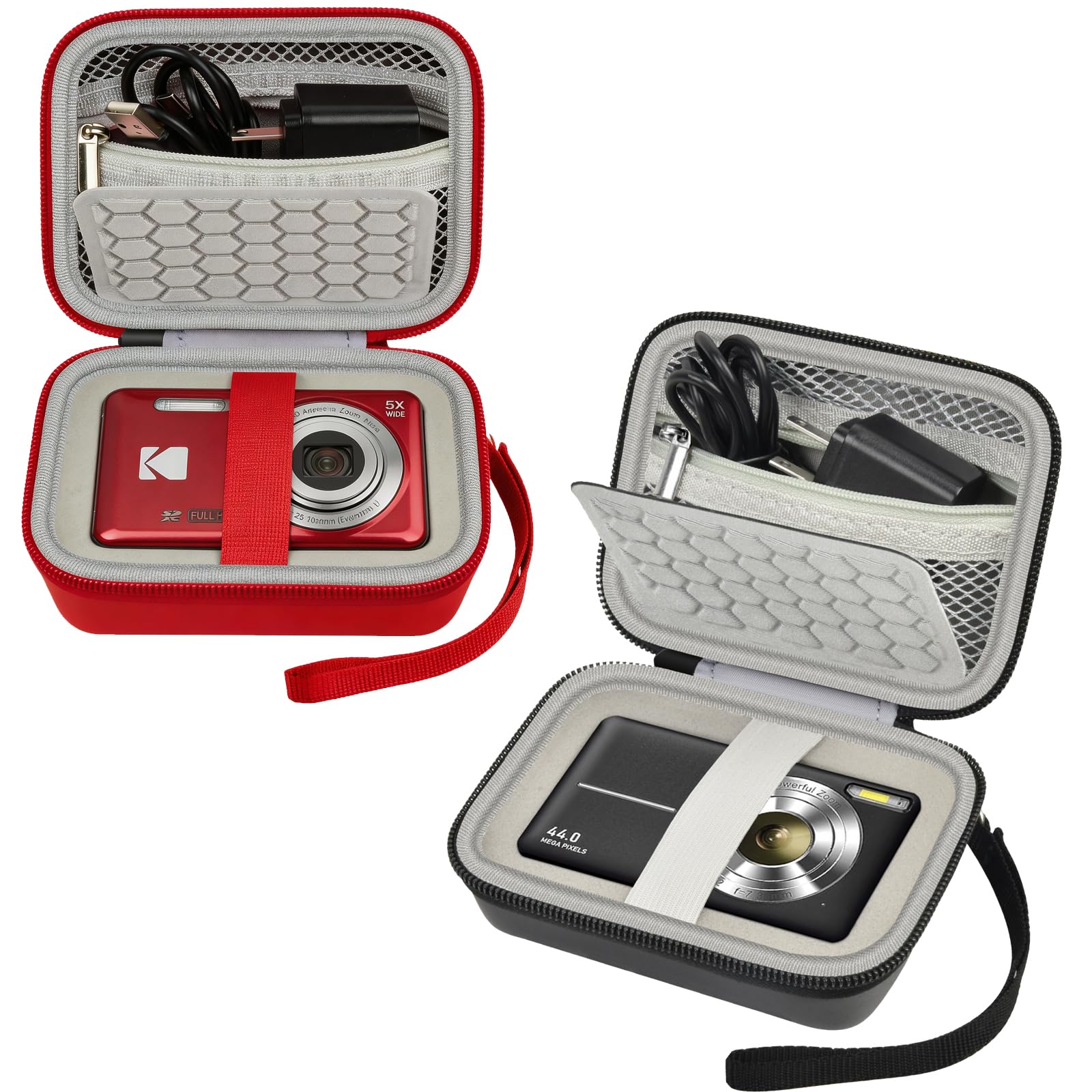 Comecase Carrying & Protective Case for Digital Camera, Black&Red