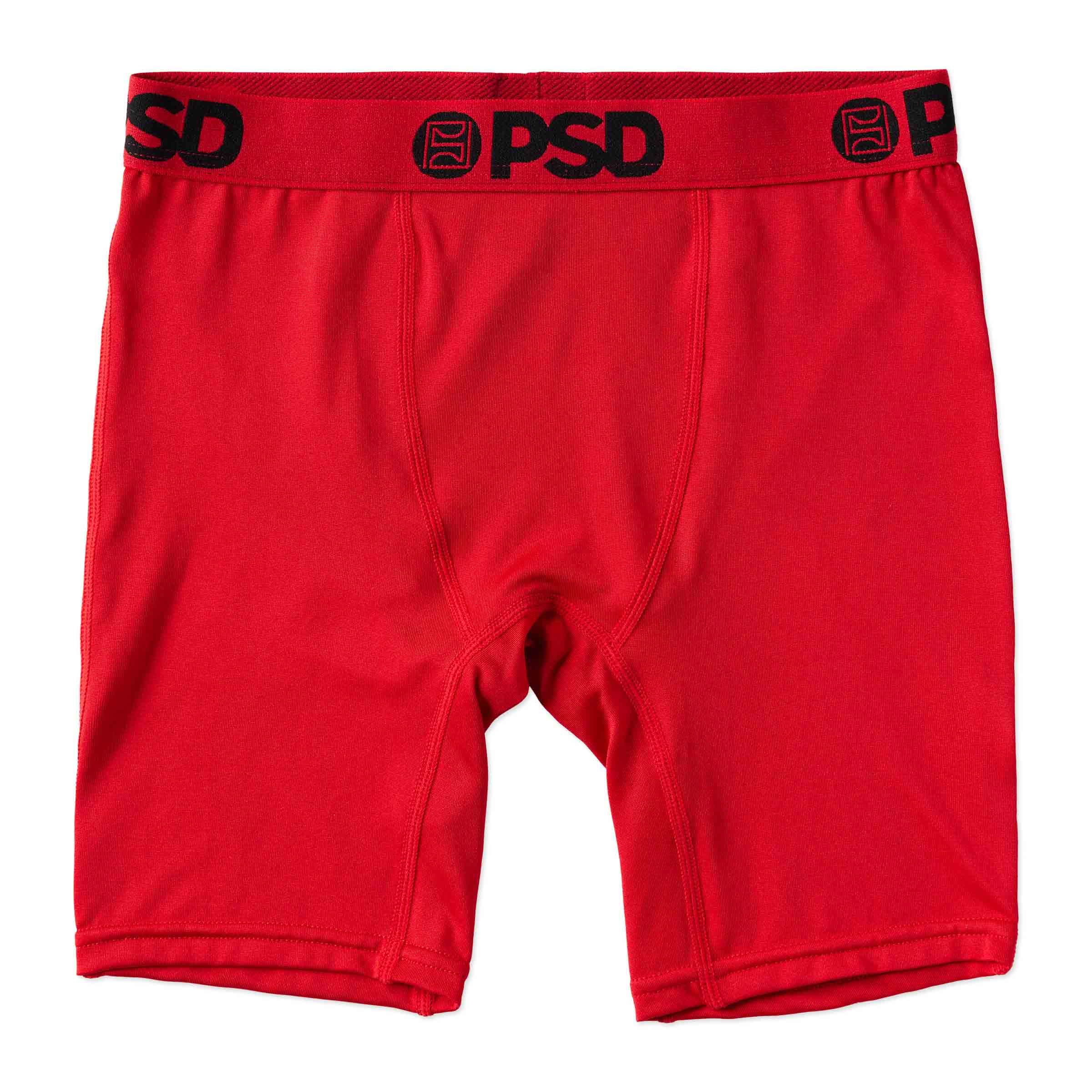 PSD Youth Boy's Underwear - Infrared Solid Youth Boxer Briefs with Fun Print Designs - Comfortable Boxers for Boys, Medium