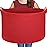 MEGASKET Extra Large Red Basket for Organizing, 22 X 22 X 14 Woven Cotton Rope Bins for Blankets, Baby Nursery Wicker Laundry Basket, Kids Dog Toy Storage Box, Big Red Living Room Decor Organizer