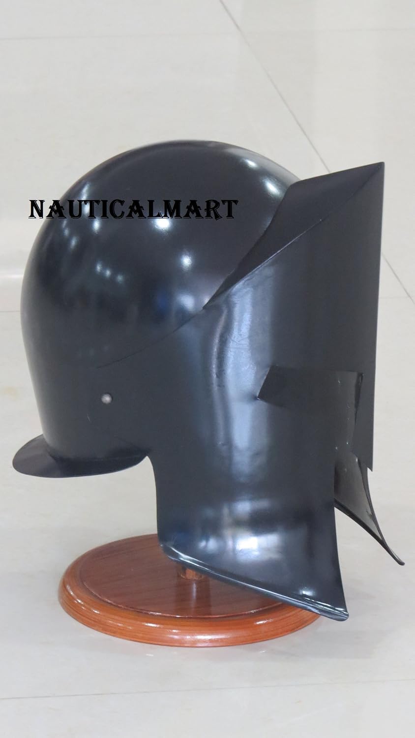 NauticalMart Medieval 300 Spartan Armor Helmet - Medieval Costume Black