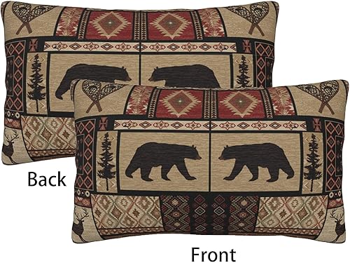 Miniatura 10 de Juego de 2 fundas de almohada cuadradas de 18 x 18 pulgadas, fundas de almohada decorativas de terciopelo suave, fundas de cojín cuadradas (17.7 x