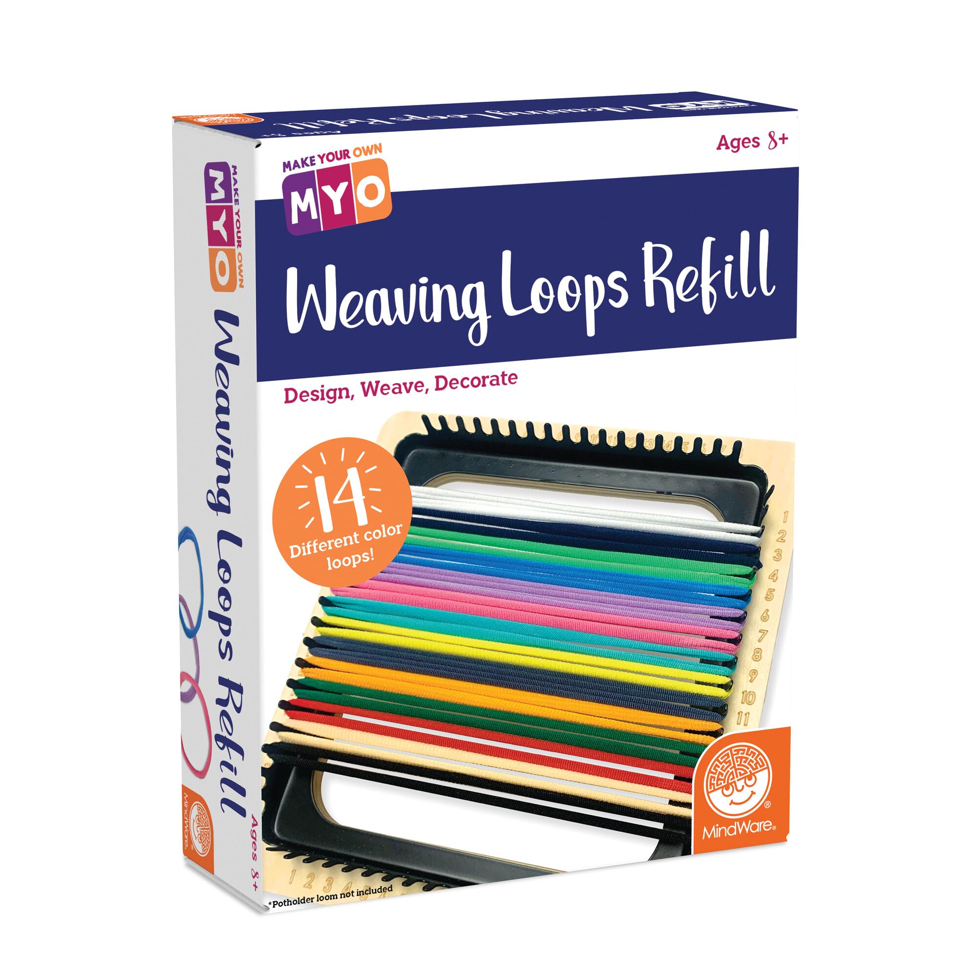 MindWare Make Your Own Weaving Loops Refill Kit - Ages 8 and up