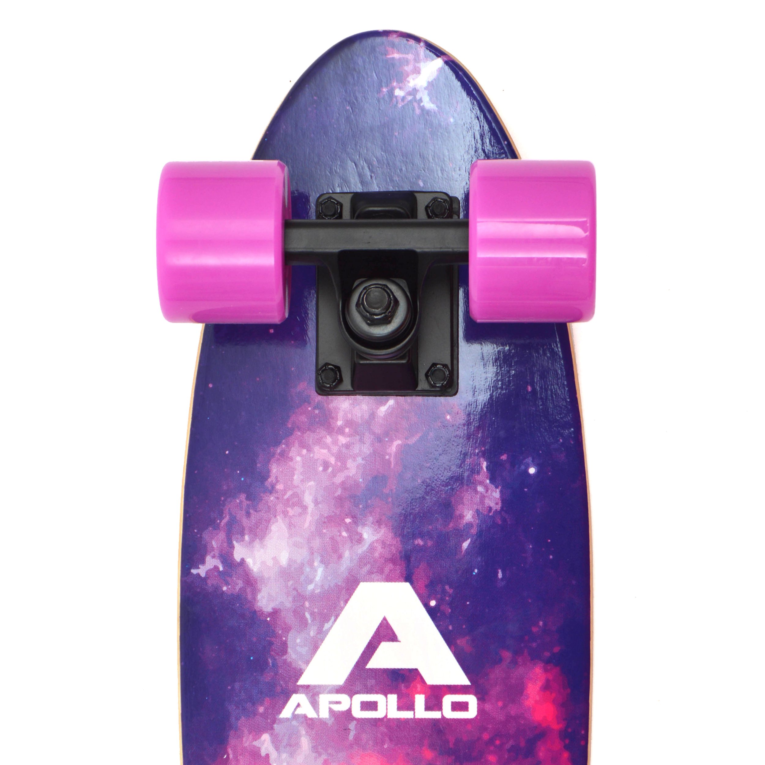 Apollo Monopatín Niño Vintage Mini Cruiser Skateboard Tabla Completa 57,15 cm Mini Skate Madera con Ruedas LED Edad 8 Años
