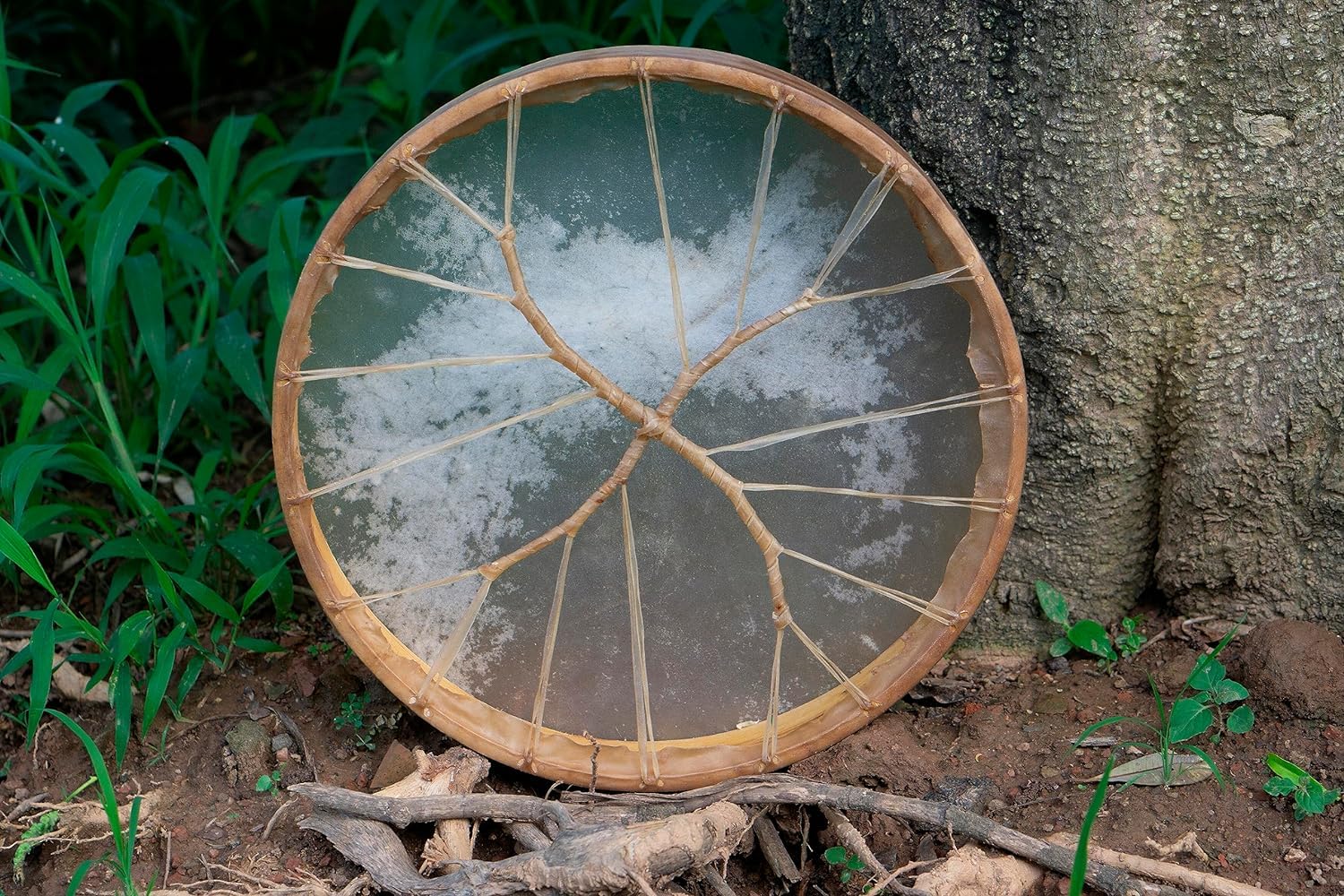ARAW American Shamanic Native Drum Bison Natural Hide (16 Inches Diameter X 3 Inches Depth)