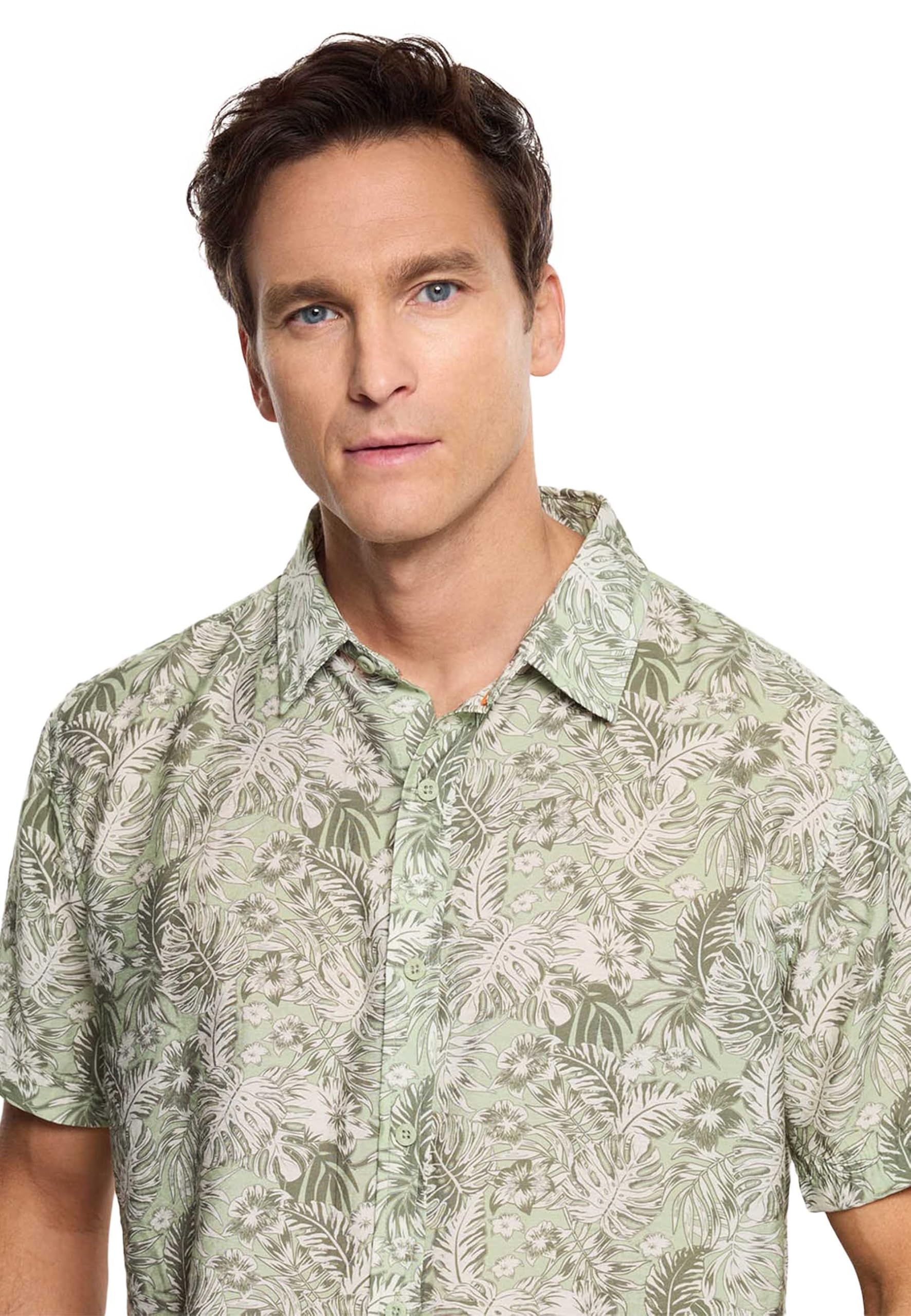 KOALA BAY | Westor | Camisa Hombre Manga Corta Estampada Tropical | Camisa Verano Casual Botones Ligera | Camisa Playa Hawaiana Fresca Cómoda