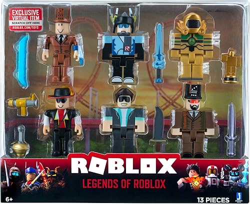 Miniatura 2 de Roblox Colección Action - Paquete de seis figuras de Legends of Roblox incluye artículo virtual exclusivo