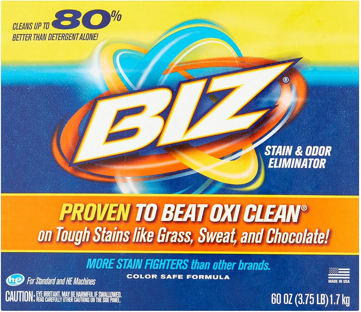 Biz Stain & Odor Eliminator, 60 oz