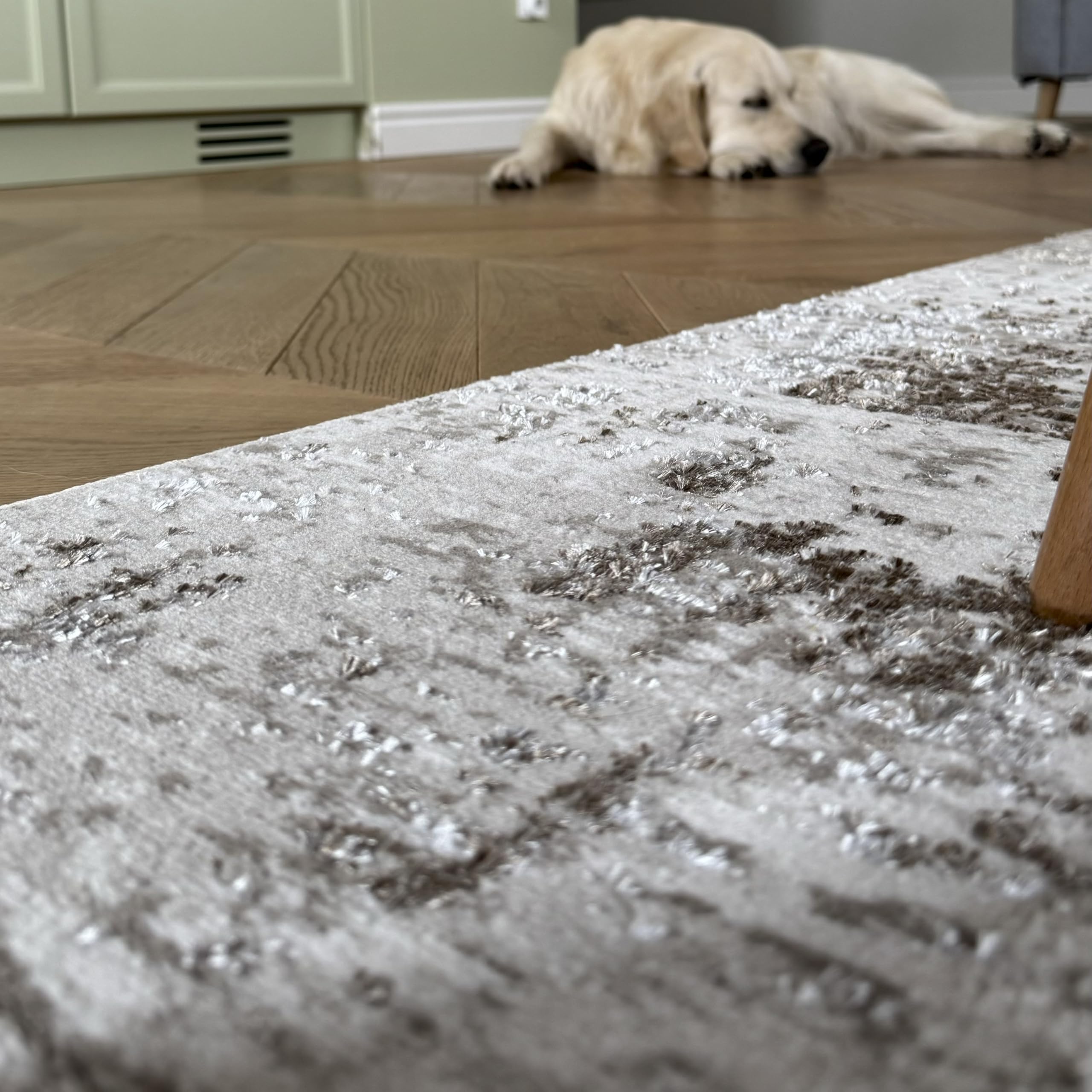 Mazovia Tappeti Moderno Abstracto Tappeti - Tappeto per Soggiorno, Camera da Letto, Sala da Pranzo, Ufficio - Pile Corto - Certificato OEKO-TEX - Morbido Tappeti - Beige Marrone - 180 x 250 cm