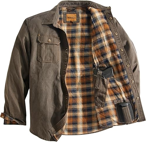 Venado Cotton Suede Concealed Carry Shirt Jacket