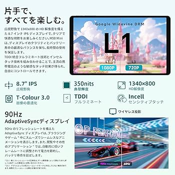 TECLAST M50 Mini Android14 タブレット　SIMフリー Amazon.co.jp: Android14 タブレット 8インチ、TECLAST M50 Mini