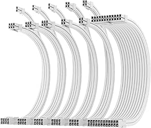 Personalizzato 30cm Viola Sleeved Ps Psu Cavo Di Prolunga Cpu - Foto 11