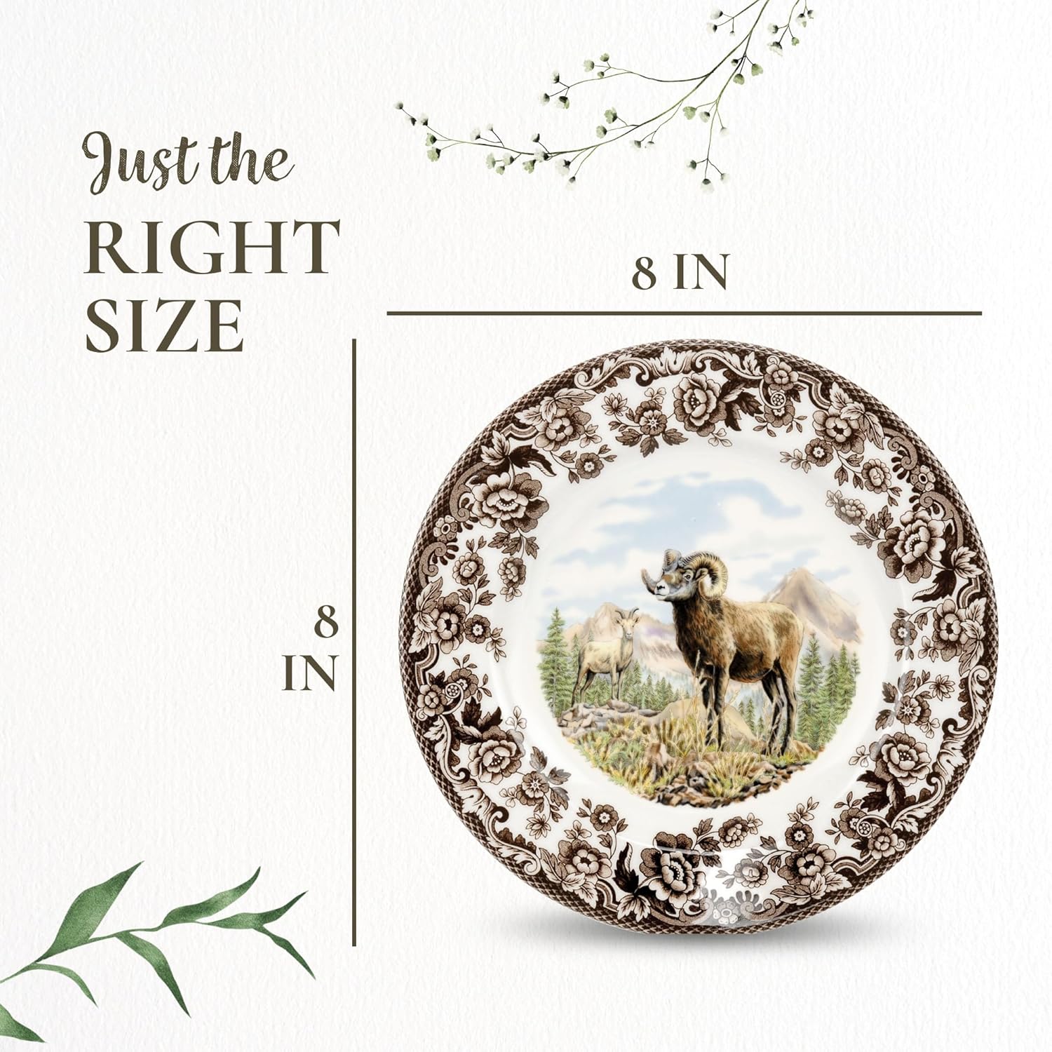 Spode 1597075 Salad Plate, Multicolor