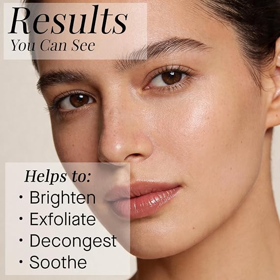 ARCONA Gentle Solution Serum Exfoliant - 4% Glycolic, 3% Lactic Acids, Algae, Witch Hazel + Honeysuckle Gently Exfoliate + Hydrate Skin 1.17oz. Made In The USA