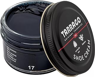 Shoe Cream Professional Shoe Polish for Leather Boots, Shoes, Purse, Furniture Eco Friendly Leather Conditioner 1.7oz - Navy Blue #17