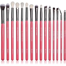 Bueart Design 15Pcs Professional Eyeshadow Makeup Brushes Set | Ultra-soft Synthetic Bristles,Labeled Wood Handle for Eyeshadow Concealer Eyebrow Smudger Blending Shading Eye Liner