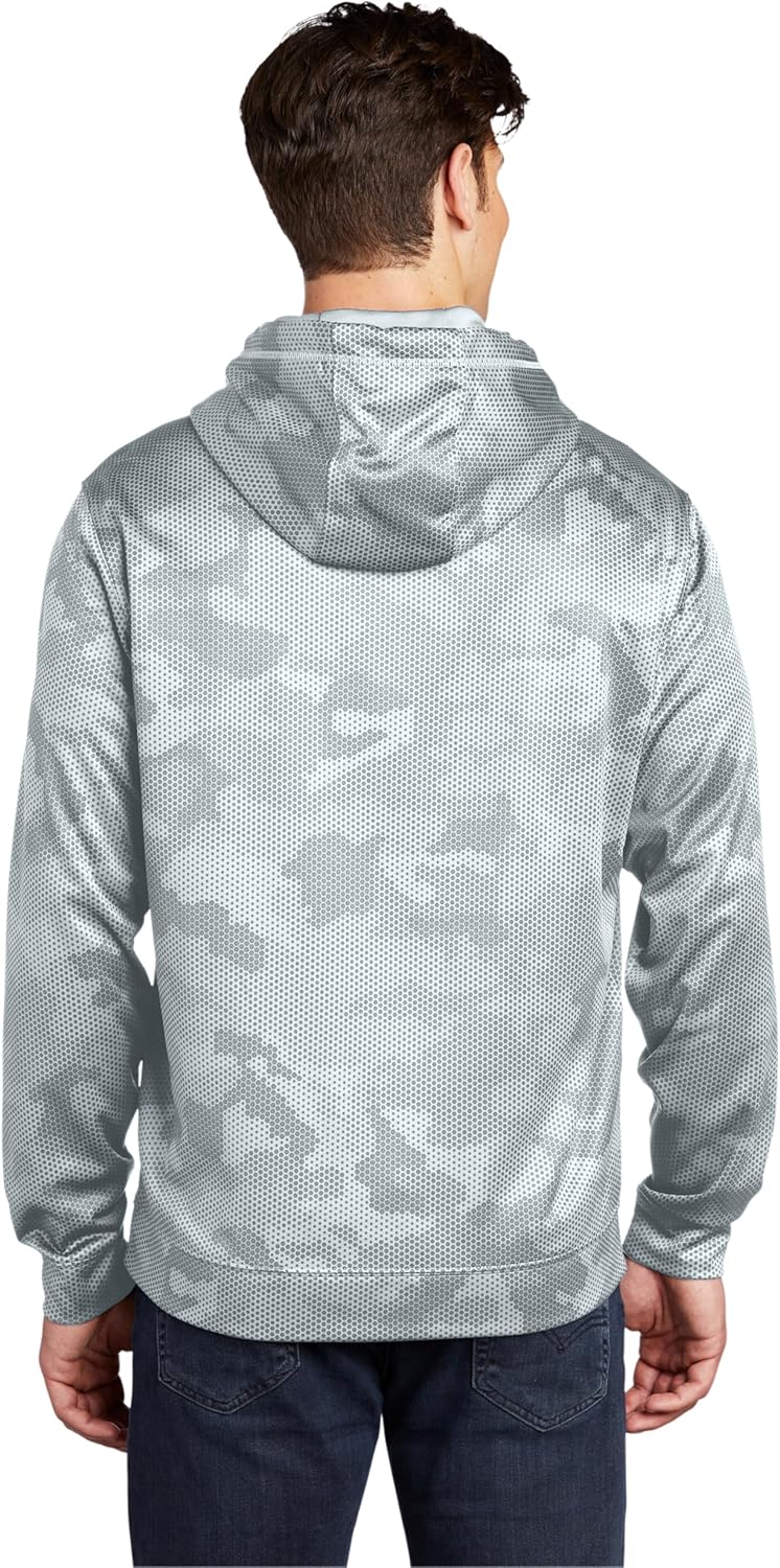 SPORT-TEK Unisex Sport-Wick CamoHex Fleece Hooded Pullover - Image 3