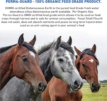 EasyGoProducts EGP-DE-50A Perma-Guard Diatomaceous Earth-DE Food Grade 100% Organic OMRI Or, 50 lb, Clear