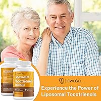 Vista 4 de Vitamina E Liposómica Tocotrienol 1000mg - Suplementos de Tocotrienol de Alta Potencia, Cápsulas de 95% Delta y 5% Gamma Tocotrienol