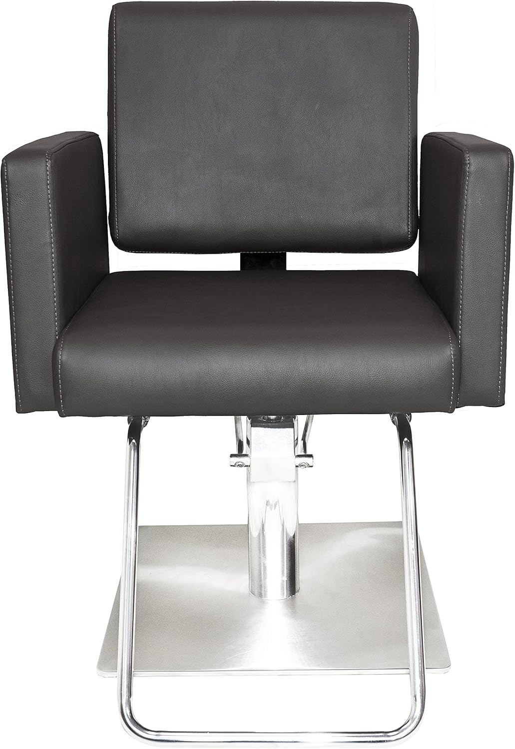 Chromium Professional Styling Chair [2045] by PureSana, Sealed Hydraulic Pump, Premium Vinyl Material, Adjustable Height and Rotates 360 Degrees, Salon Quality for Beauty Professionals (Grey) : Beauty & Personal Care