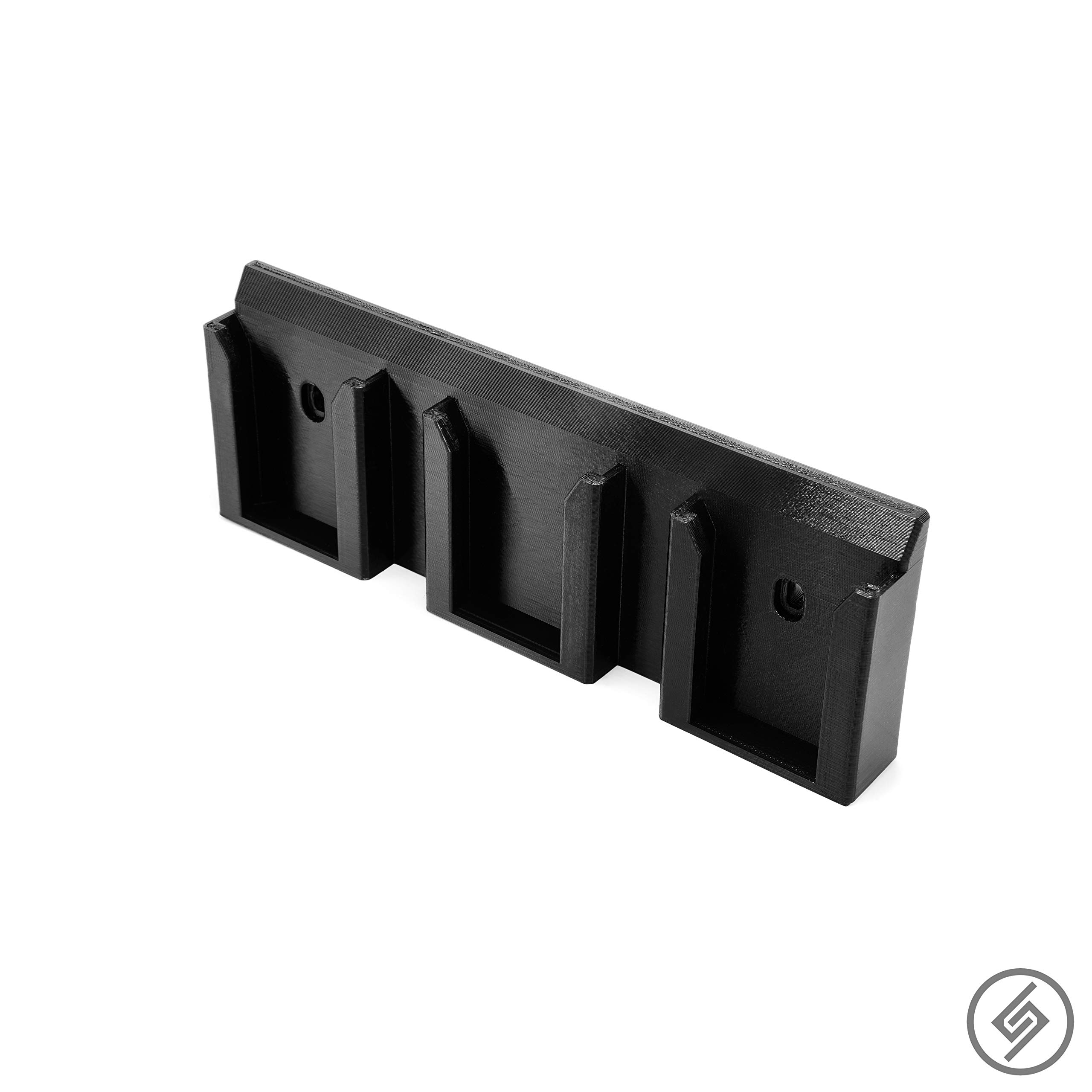 Spartan Mount for Makita 18V Battery | Wall Display Hook Holder | Power Tool Storage | Blog DIY Craft Room | All Types | Strong Low Profile Bracket | Convenient Easy Access Garage Organization