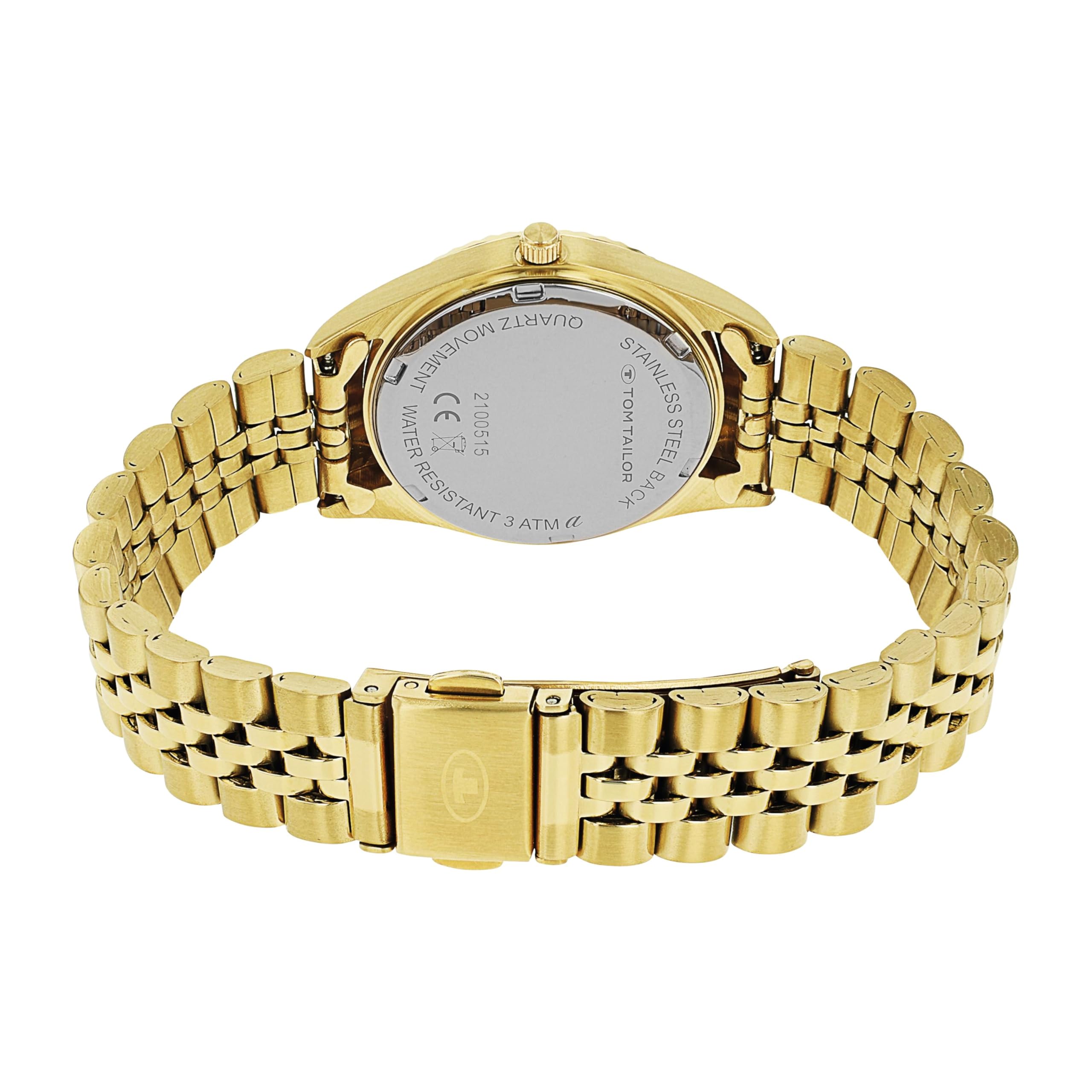 TOM TAILOR - Damen Quarz Armbanduhr - Edelstahl Gehäuse - Edelstahl Armband - Wasserdicht 3 Bar