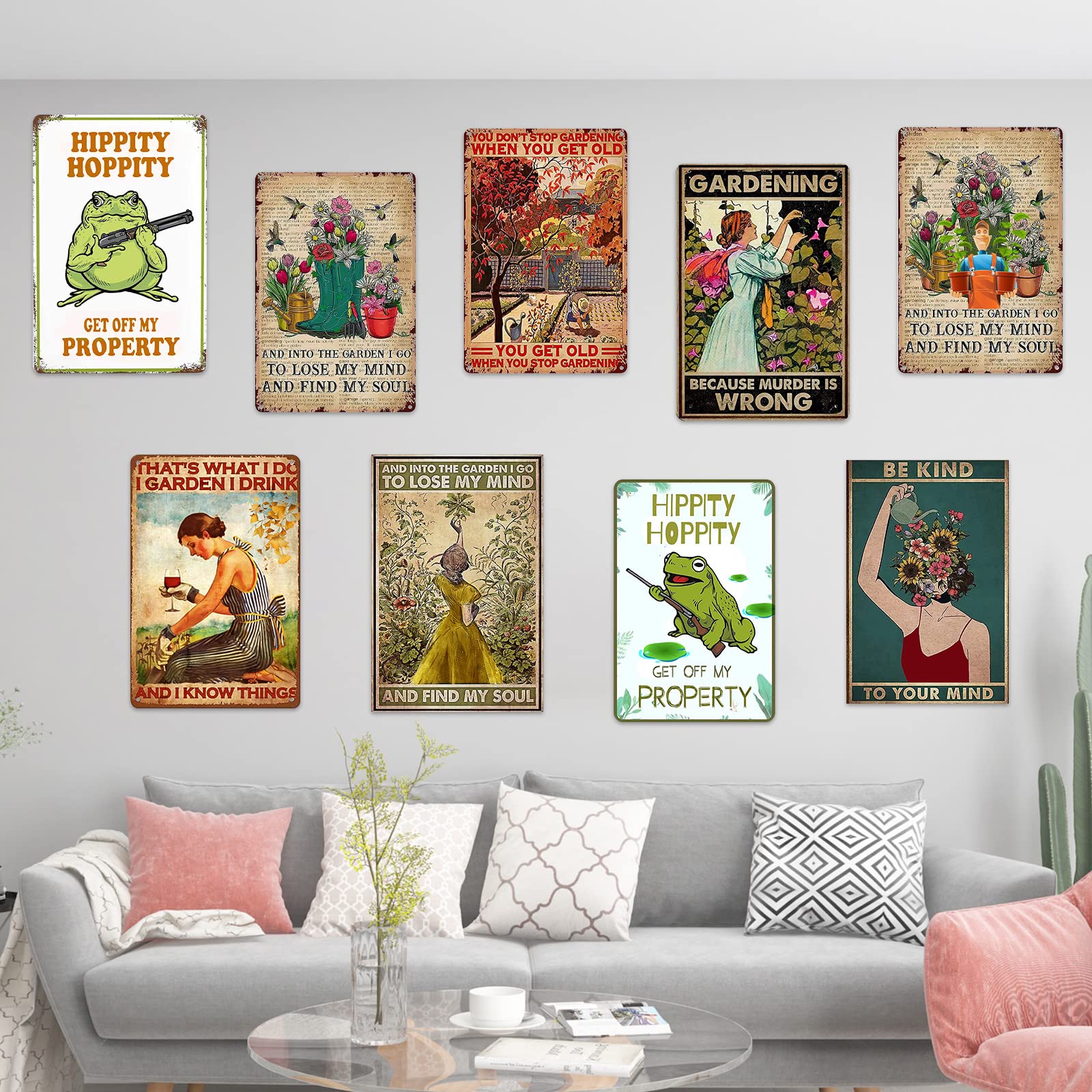 WEIMEILD Vintage Blechschild – 'That's What I Do I Grow Stuff And I Know Things', 20,3 X 30,5 Cm