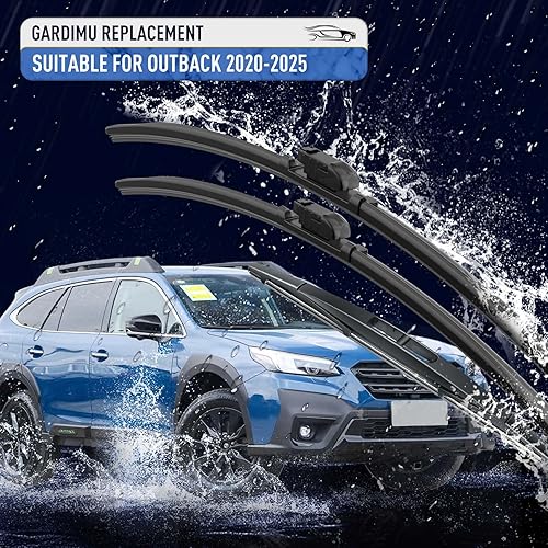 Miniatura 2 de Repuesto para limpiaparabrisas Subaru Outback 2020, 2021, 2022 y 2024, 3 piezas de limpiaparabrisas delantero y trasero de automóvil