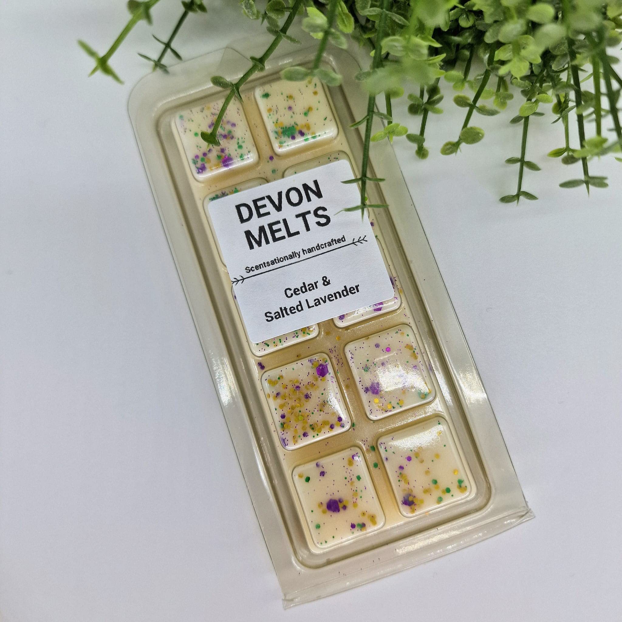 Devon Melts - Cedar & Salted Lavender - Highly Scented 100% Soy Wax Snapbar