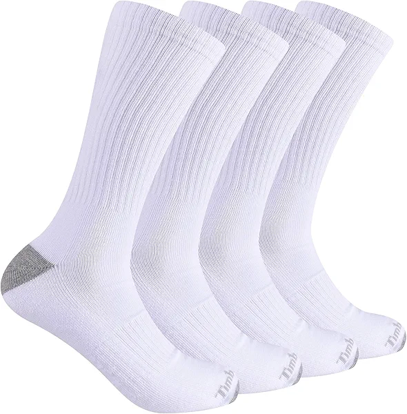 Timberland mens 4-pack Full Cushioned Crew Socks