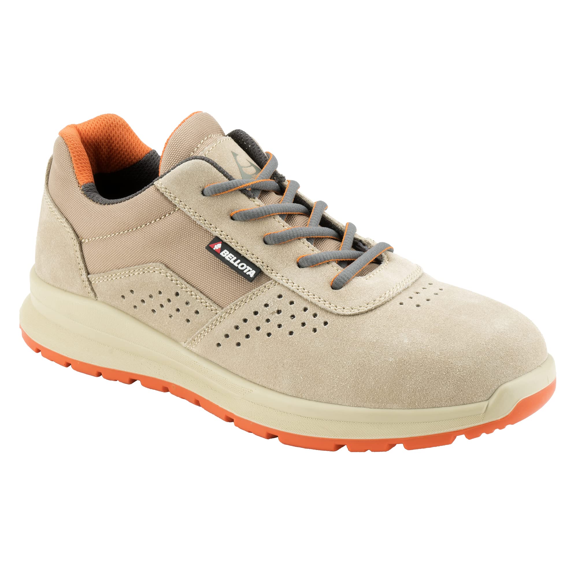 Bellota FTW3050S1P - Zapato de Seguridad Core S1P de Hombre y Mujer de Piel Serraje Transpirable, Ligero y Resistente a Golpes y Rozaduras