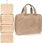 BOACAY Hanging Travel Toiletry Bag for Women, Makeup Bag, Bathroom & Shower Organizer Kit for Accessories, Cosmetics, Travel Essentials