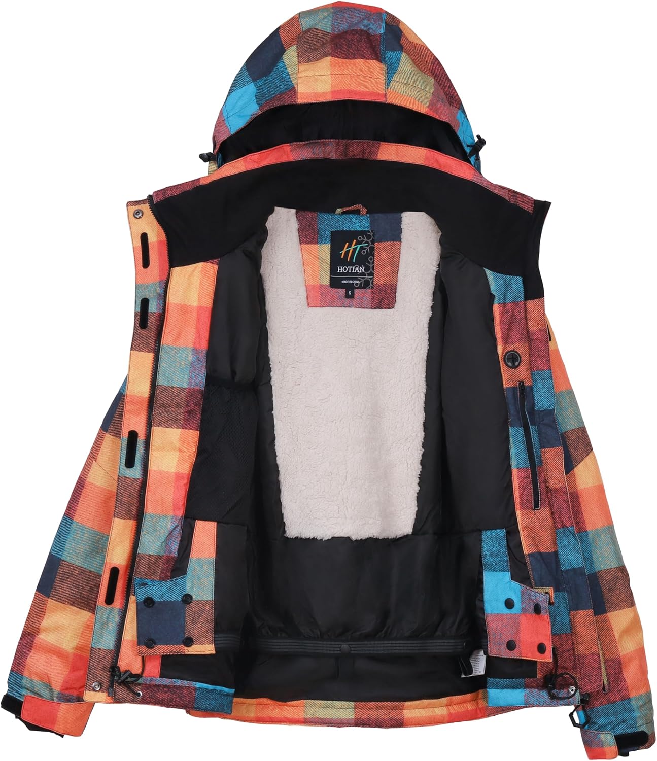 HOTIAN Women's 2 Piece Ski Jackets and Pants Set Skisuit Colorful Waterproof Windproof Insulated Snowsuit Snowboarding Coat - Image 2