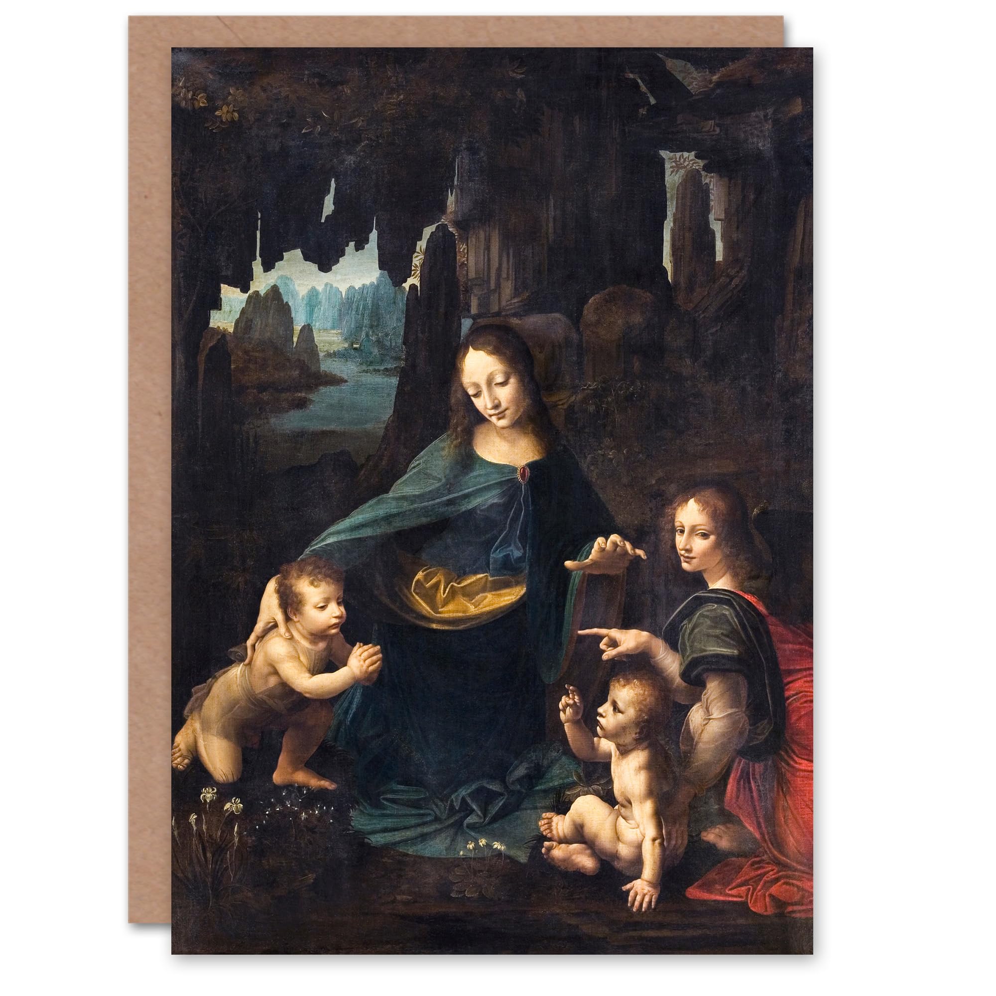Artery8 Leonardo da Vinci Art Card The Virgin of the Rocks