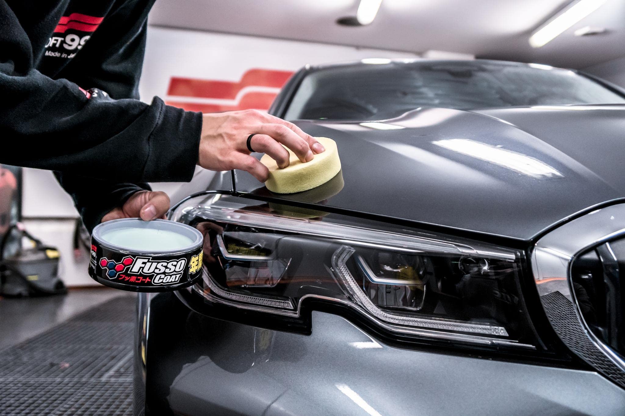 detailmate - Sigillante Soft99 Fusso Coat, protezione per la vernice della carrozzeria, consistenza dura, per colori scuri, durata fino a 12 mesi, 200 gr
