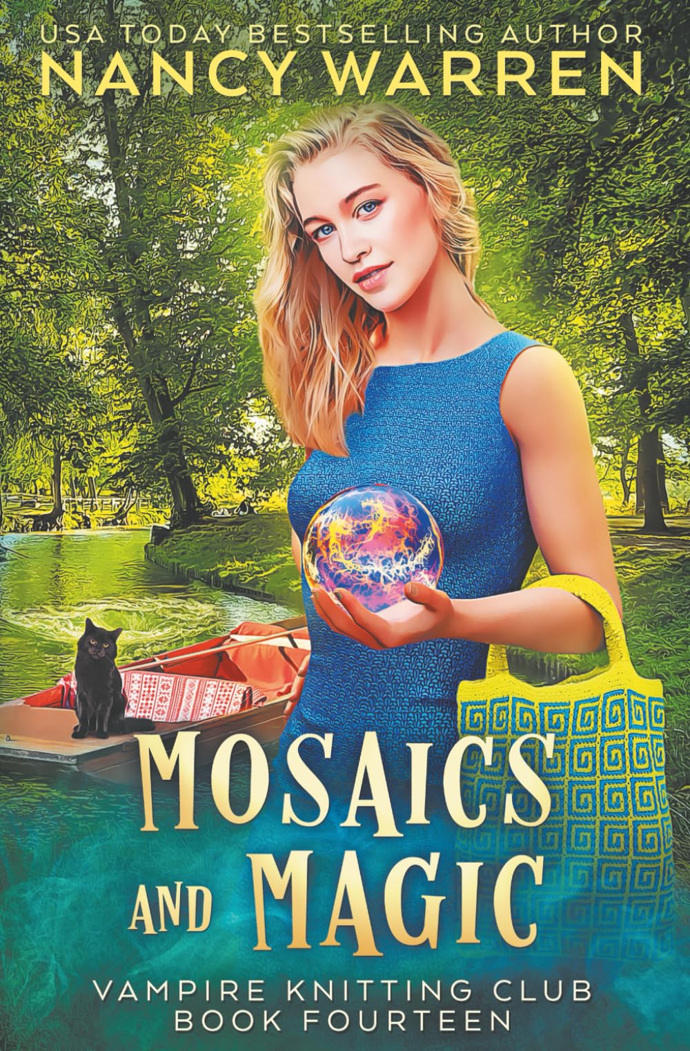 Mosaics and Magic: A Paranormal Cozy Mystery (Vampire Knitting Club)