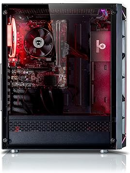 BEASTCOM Q3 Gaming PC Desktop Computer AMD Ryzen 5 5600GT, 4K Vega Graphics 12 Threads, 16GB RAM, 1TB M.2 NVMe, 500W 80PLUS PSU, WiFi, Gaming Office Console, Towers Prebuilt PC