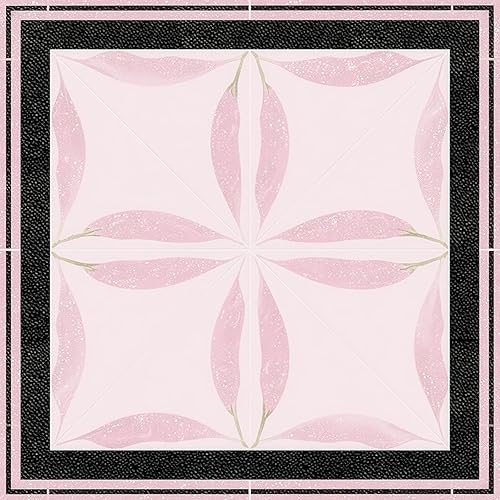 Miniatura 12 de 10 piezas 30x30 cm Azulejos de arte geométrico retro de despegar y pegar, autoadhesivos removibles, adhesivo de vinilo DIY para piso, adhesivos para