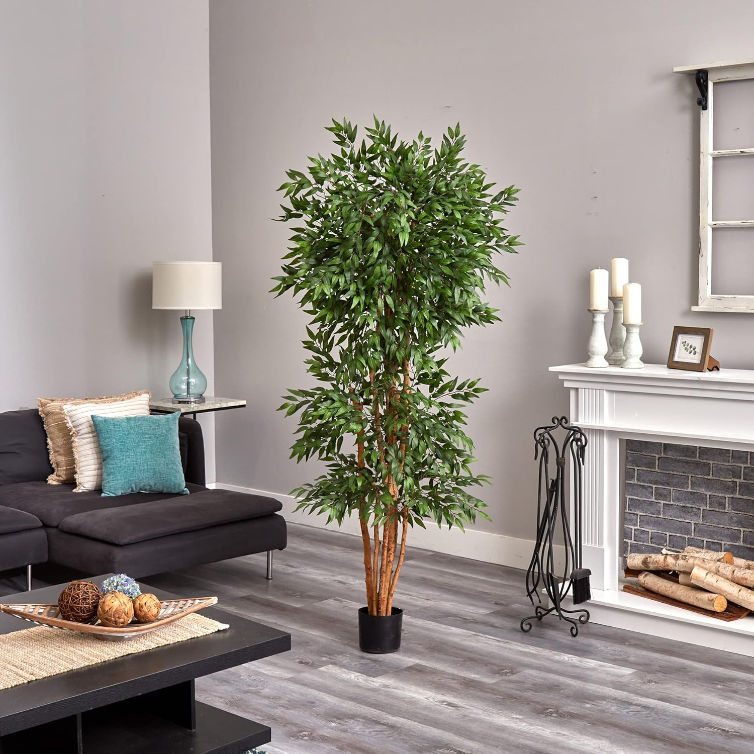 Nearly Natural 6ft. Green Ash Silk Tree
