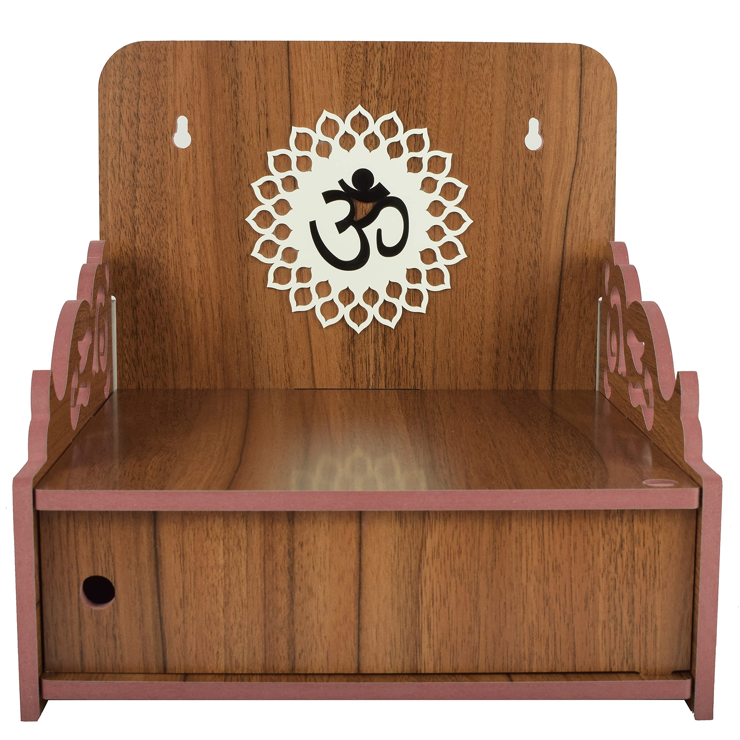 Buy LAKHAJI Beautiful MDF Wooden Temple,Home Temple, Pooja Mandir, Wall