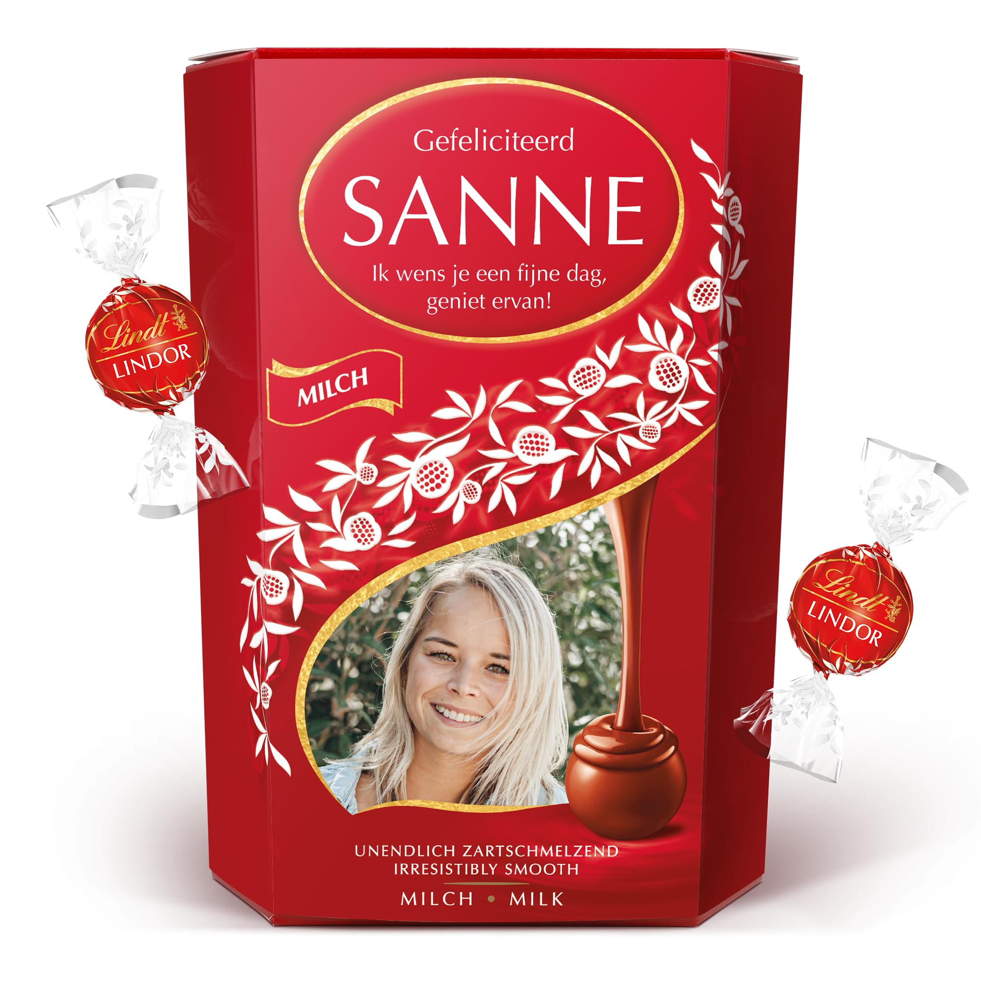 XL scatola Lindt Lindor Latte personalizzata – 500 g di cioccolatini con foto, nome e messaggio