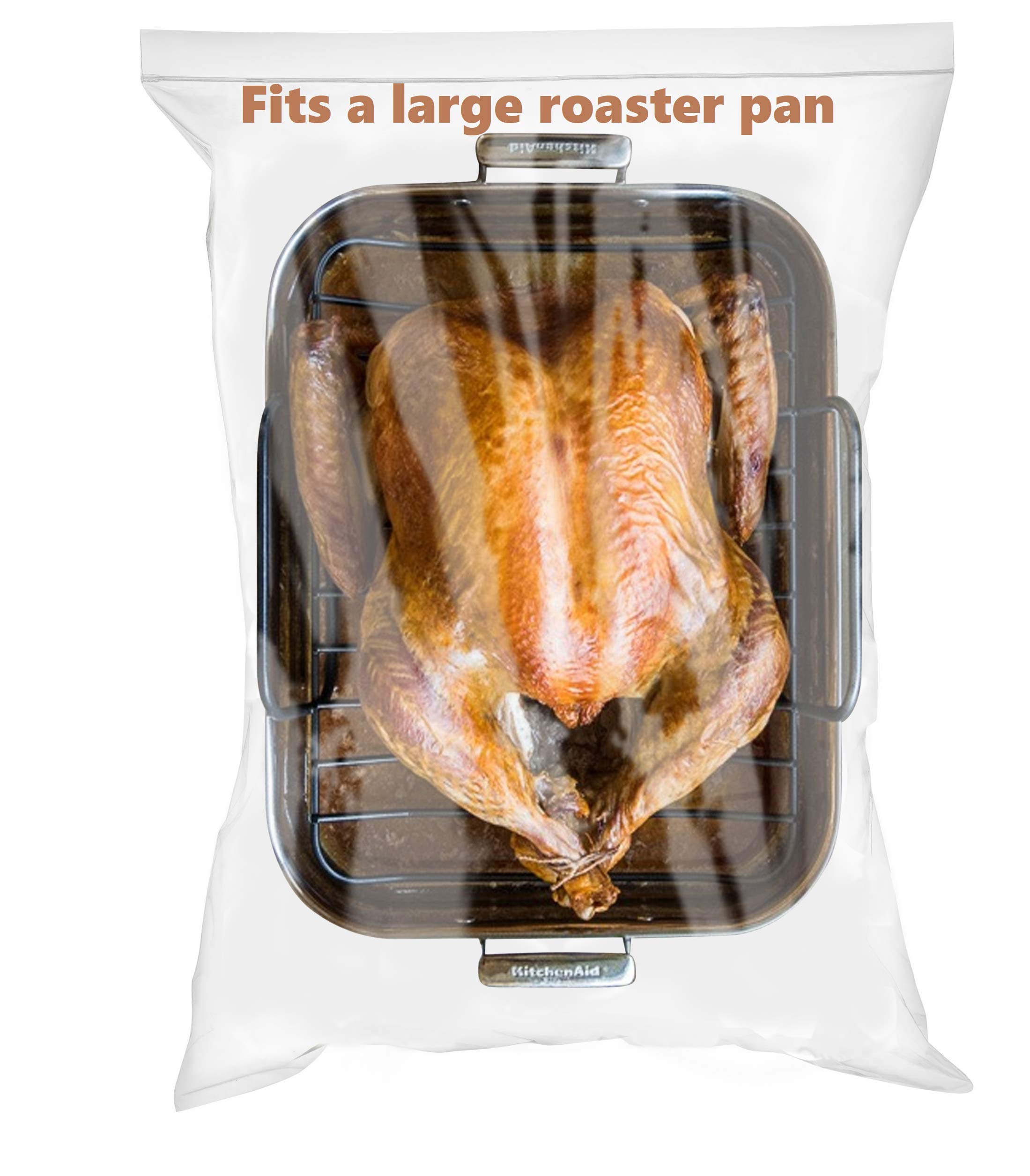 [ 20 COUNT ] Extra Large Resealable Bags, Strong Thick Clear bags