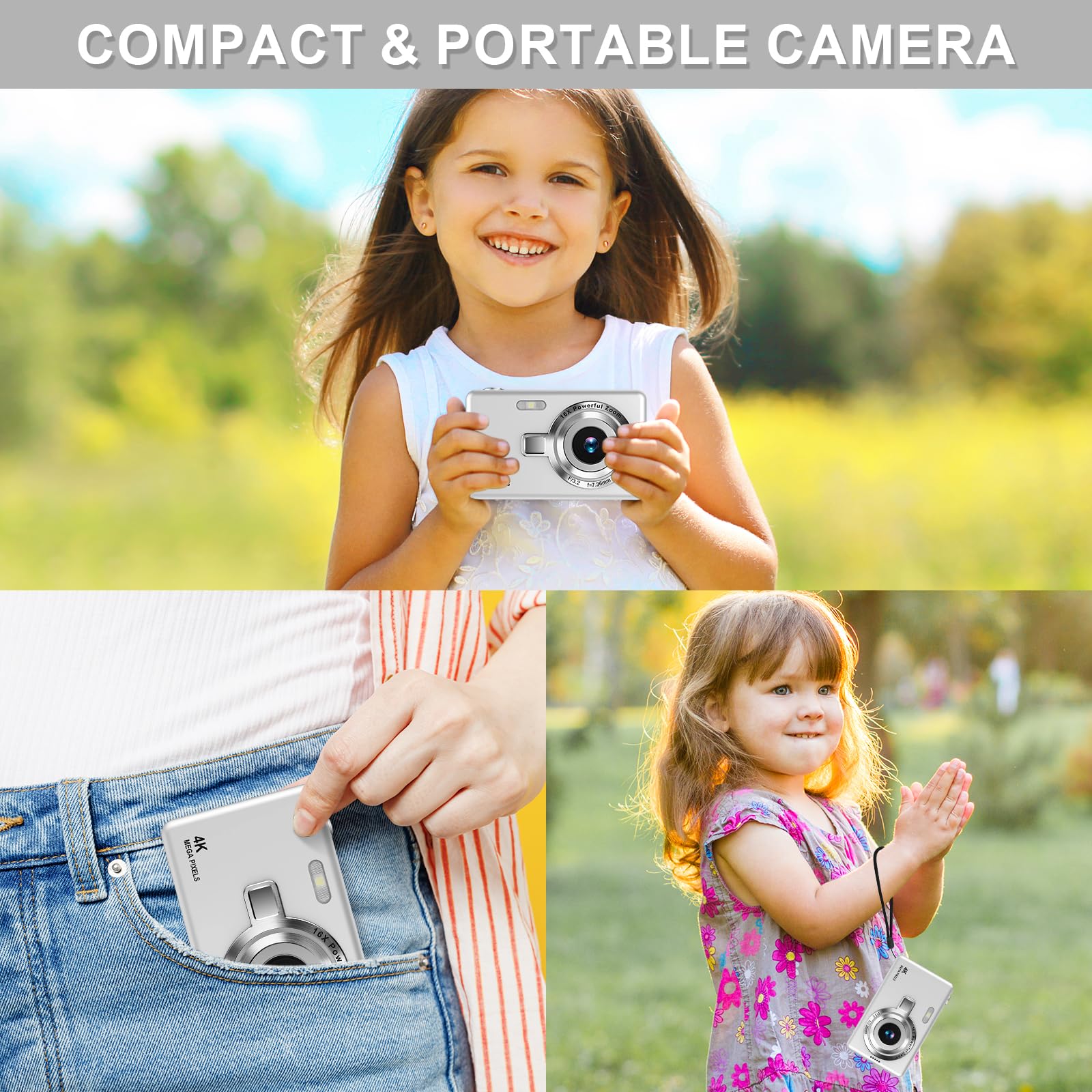 50MP Hoyiyobi digitale camera met 2,4 inch lcd-scherm, 1080p FHD